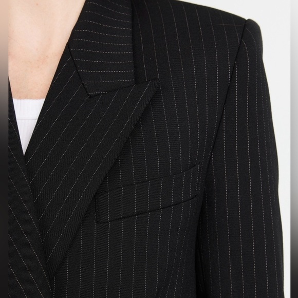 Nili Lotan Valerie Pinstripe Virgin Wool Oversized Boyfriend Blazer Size 4 NEW - Picture 11 of 15